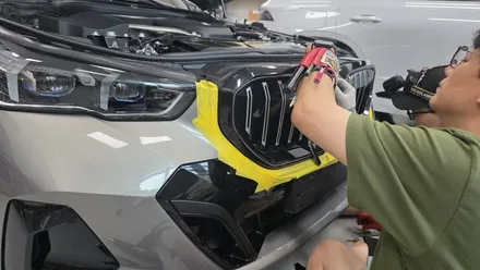 용인랩핑 BMW 520i 그릴 부분랩핑 / 동탄