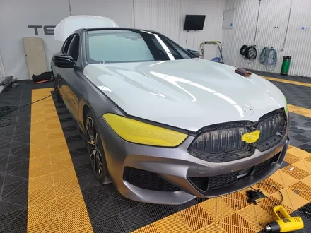 용인랩핑 bmw840i전체랩핑 사틴다크그레이 고급스러운 색상으로 탈바꿈! / 동탄