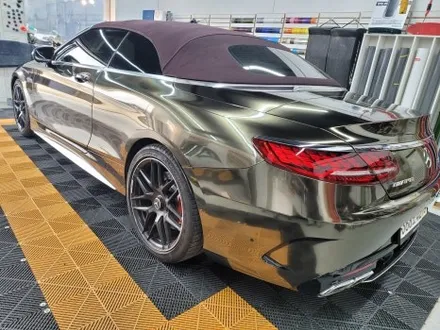 벤츠 S63amg 카브리올레 블랙 크롬 전체랩핑 용인 본점 / 동탄