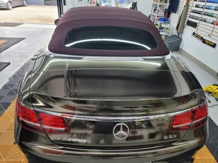 벤츠 S63amg 카브리올레 블랙 크롬 전체랩핑 용인 본점 / 동탄