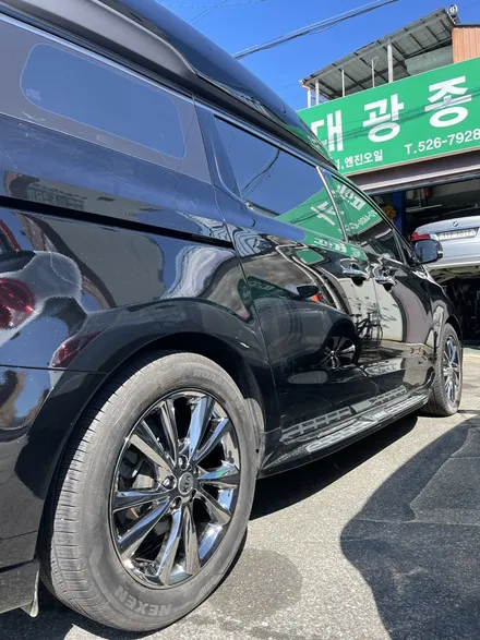 기아 더뉴카니발 19인치 순정휠 크롬 스퍼터링 복원 / 광주 북구 유동