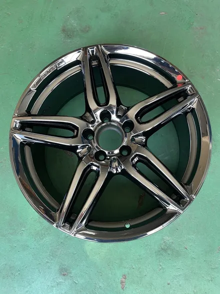 벤츠 E클래스 18인치 순정휠 AMG 19인치 크롬스파터링휠로 인치업 금호 솔루스 TA51 245/40 R19 / 광주 북구 유동