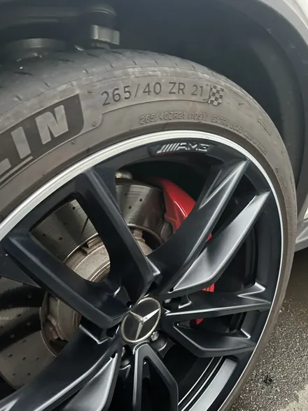 벤츠 GLC AMG 21인치 순정휠 도색 및 다이아몬드 컷팅선반가공 휠가공 휠상처복원 / 광주 북구 유동
