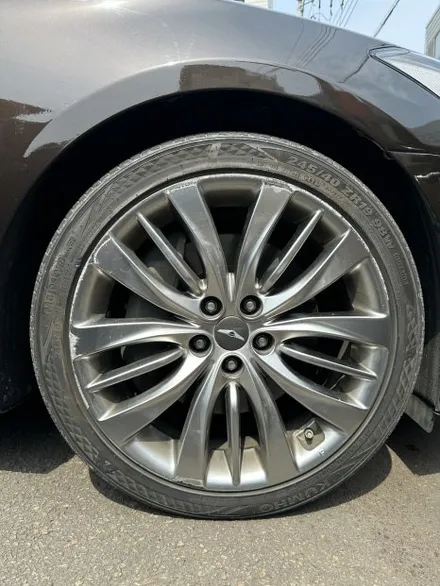 현대 제네시스 G80 3.3 GDI AWD 순정휠 19인치 반광 스퍼터링휠 광주 스파터링휠 크롬휠 휠복원 휠수리 순정휠복원 휠도색 광주휠전문점 전남휠전문점 / 광주 북구 유동