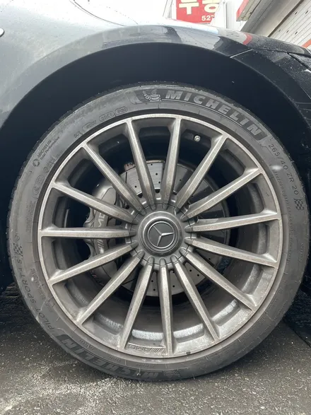 벤츠 GT 43 AMG 21인치 순정휠 다이아몬드 컷팅휠 복원 광주컷팅휠복원 / 광주 북구 유동