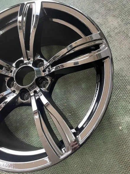 BMW 5시리즈 19인치 다이아몬드 컷팅 순정휠 블랙유광 도색작업 블랙유광커스텀 / 광주 북구 유동