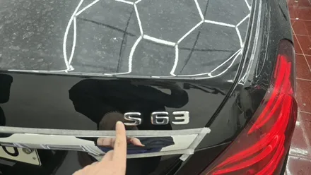 화성크롬죽이기 전문, 벤츠 S클래스 S63 AMG 전체 블랙화 시공기