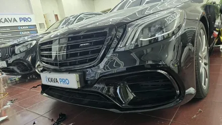 화성크롬죽이기 전문, 벤츠 S클래스 S63 AMG 전체 블랙화 시공기
