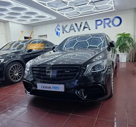 화성크롬죽이기 전문, 벤츠 S클래스 S63 AMG 전체 블랙화 시공기