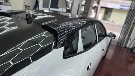 안산PPF EV4 루프스킨 블랙 유광 컬러PPF로