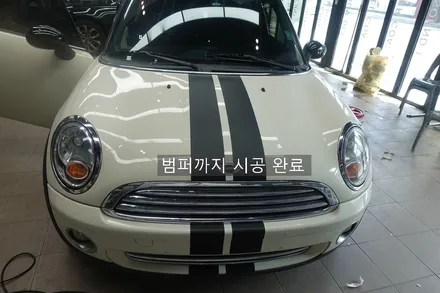 BMW 미니쿠페 바이퍼라인 데칼 제거후 재시공 3M1080 / 진주시 상대동