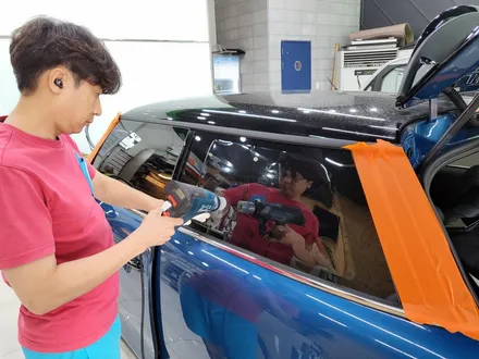 경남 진주 수입차썬팅 잘하는집 BMW 미니 일렉트릭 후퍼옵틱 GK 열차단썬팅 시공 / 진주, 창원, 순천