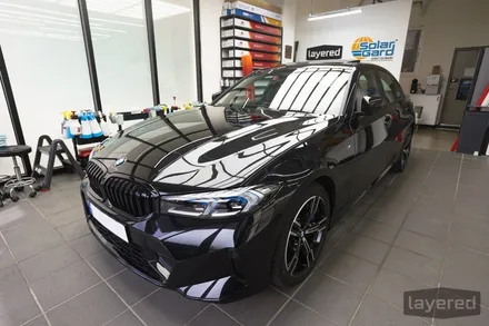 BMW 320i MSP (블랙사파이어 / 꼬냑) 루마 버텍스 900 + 700 신차 썬팅 시공완료! / 경기 성남 수정