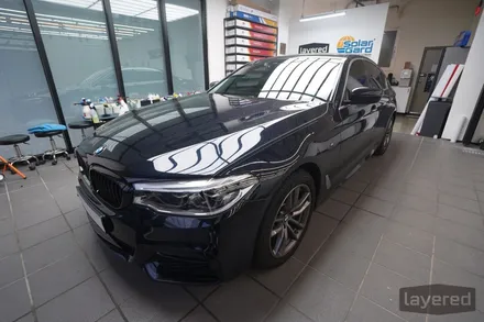 BMW G30 530i 5시리즈 전면유리 교체 후 전면틴팅 시공은 루마 버텍스 900으로! / 성남, 판교, 용인