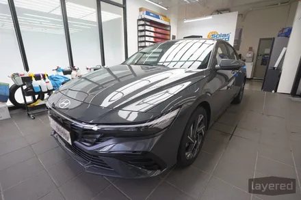 아반떼 CN7 에코트로닉 그레이펄 썬팅은 반사썬팅으로! 루마 버텍스 매버릭 / 성남, 판교, 용인