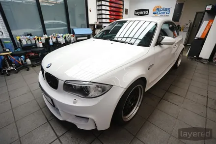 BMW E82 1M 썬팅 재시공 루마 버텍스900 80% 어항썬팅 시공사례 / 경기 성남 수정