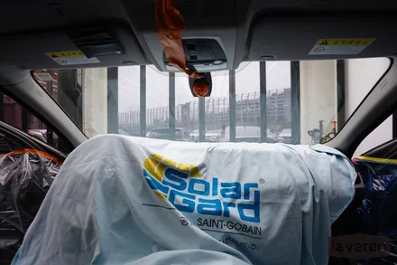 BMW 528i 틴팅 재시공 & 유리막코팅 시공 사례(솔라가드 노블레스 Vortex IR) - 네이버 GL클럽회원님 차량 / 경기 성남 수정