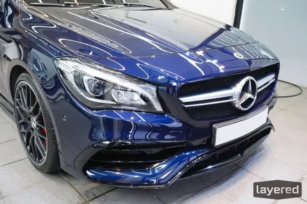 벤츠 CLA45 AMG 카반사이트 블루 광택 유리막 시공 사례 -워시팩토리사 그래핀 프로 / 경기 성남 수정