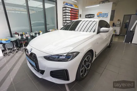 BMW i4 루마 버텍스 1100 + 900 썬팅 조합으로 신차패키지 시공완료 / 성남, 판교, 용인