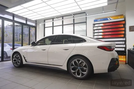 BMW i4 루마 버텍스 1100 + 900 썬팅 조합으로 신차패키지 시공완료 / 성남, 판교, 용인