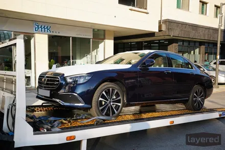 벤츠 E클래스 카반사이트블루 E300e 솔라가드 반사썬팅 노블레스K 플러스 시공사례 / 경기 성남 수정