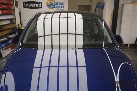 테슬라 모델Y RWD 딥블루 메탈릭 썬팅은 루마 버텍스900 밝은농도썬팅 시공했습니다. / 성남, 판교, 용인