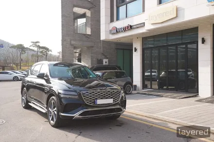 2024 제네시스 GV80 비크블랙 썬팅! 루마 버텍스 900 밝은썬팅 시공했어요! / 경기 성남 수정