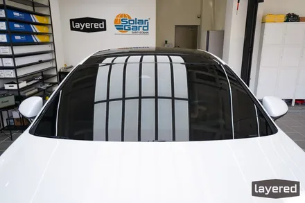 제네시스 G80 우유니화이트 솔라가드 노블레스 Vortex IR(볼텍스IR) 필름 시공사례 / 경기 성남 수정