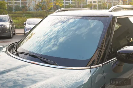 미니 컨트리맨 세이지그린 판교 솔라가드 새턴 반사필름으로 썬팅 재시공! / 경기 성남 수정
