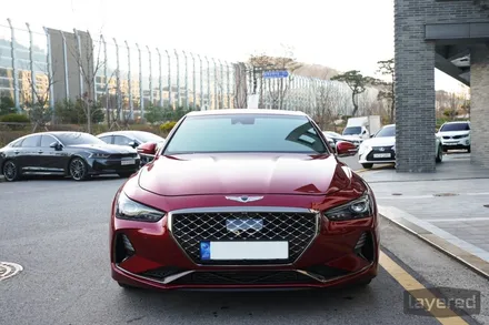 제네시스 G70 블레이징레드 판교 솔라가드 새턴 재시공 / 경기 성남 수정