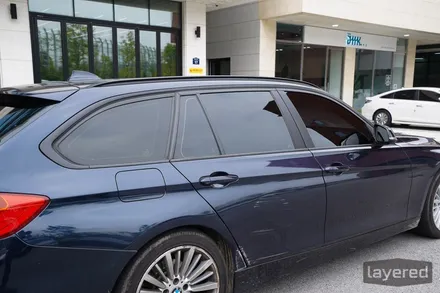 BMW F31 320d 투어링 낡은썬팅 제거 후 썬팅 재시공 썬가드하이퍼 MA / 경기 성남 수정
