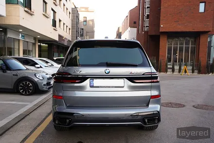 BMW X7 40i 스카이 스크래퍼 그레이 2023 페이스리프트 솔라가드 노블레스K+ 썬팅과 크롬죽이기 / 경기 성남 수정