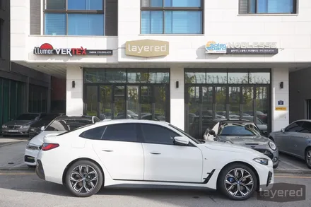 BMW i4 루마 버텍스 1100 + 900 썬팅 조합으로 신차패키지 시공완료 / 성남, 판교, 용인