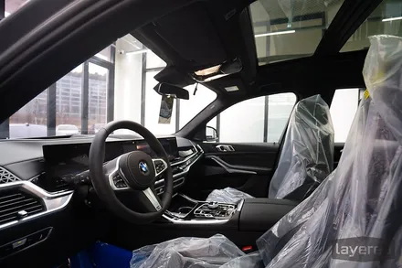 BMW X7 40i 스카이 스크래퍼 그레이 2023 페이스리프트 솔라가드 노블레스K+ 썬팅과 크롬죽이기 / 경기 성남 수정