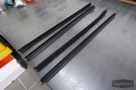 벤츠 GLB 35 AMG 측면유리 비내림현상 펠트지 시공 후 루마 버텍스 700 썬팅 재시공완료! / 성남, 판교, 용인