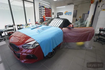 BMW G29 Z4 썬팅 재시공 사례! 루마 버텍스900 80% 어항썬팅 밝은썬팅 시공했어요 / 성남, 판교, 용인