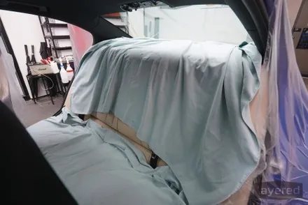 BMW 320i MSP 포르티망블루 / 베이지 판교 루마 버텍스 1100 + 900 조합으로 썬팅 PPF 가죽코팅 유리막코팅까지 신차패키지 시공완료 / 성남, 판교, 용인