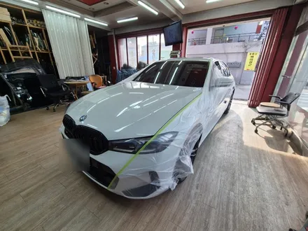 강릉 Bmw 330e 전면유리교환 후 전면썬팅 / 강원 강릉