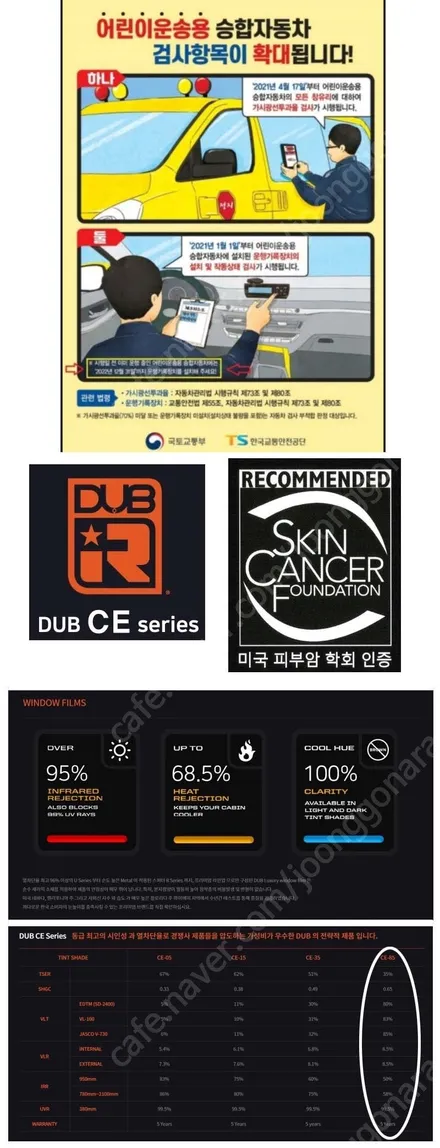어린이 보호차량 출장썬팅 / 서울 강북구 수유동