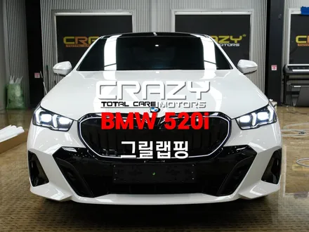 BMW 520i  아이코닉 글로우 키드니 그릴 랩핑 시공후기 | 대구 랩핑 / 대구 수성구 중동