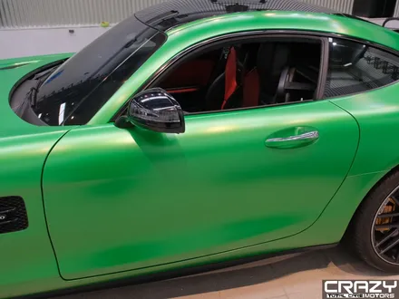 AMG GT, 오토벨벳 고광택 반 무광 그린헬 컬러 전체랩핑 / 대구 수성구 중동