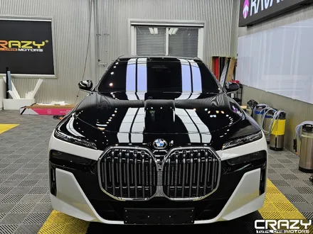 신형 BMW 740i AV(오토벨벳) 고광택 듀오톤 랩핑, 기온쿼츠 가죽코팅 시공후기 / 대구 수성구 중동