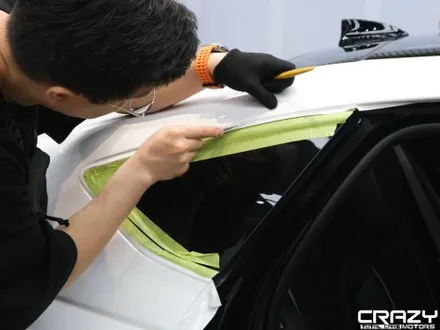 대구 제네시스 G80 오토벨벳 리페어 화이트 전체 고광택 랩핑 시공 후기 / 대구 수성구 중동
