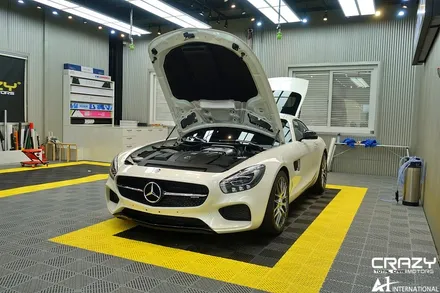 벤츠 AMG GT 3M 고스트 펄 전체랩핑 / 대구랩핑 / 대구 수성구 중동