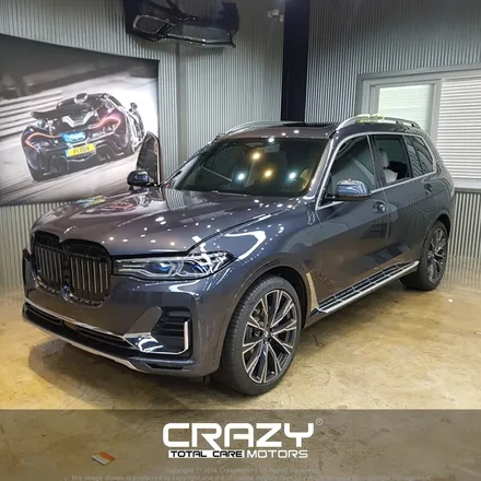 BMW X7 신차패키지+풀PPF(브이쿨K시리즈,아이나비퀀텀2X,레인보우IRIS PPF) / 대구 수성구 중동
