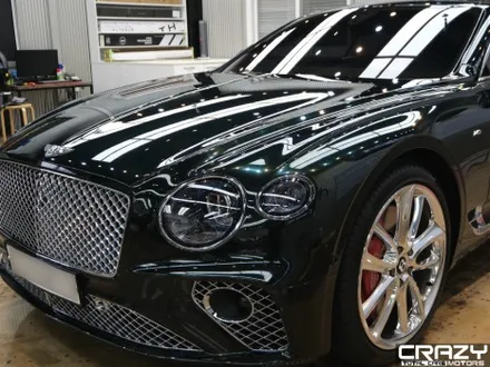 대구 벤틀리 컨티넨탈 GT 오토벨벳 에메랄드 그린 고광택 전체 랩핑 시공후기 / 대구 수성구 중동