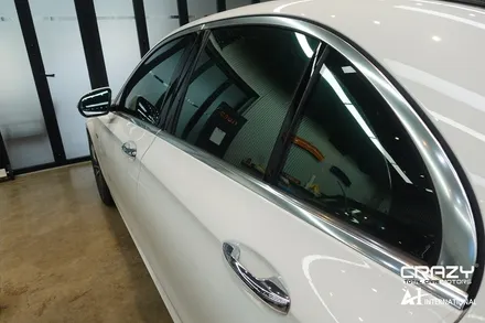 대구 벤츠E53AMG 크롬랩핑&웰컴라이트시공 / 대구 수성구 중동