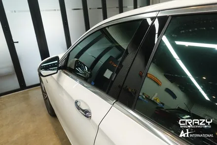 대구 벤츠E53AMG 크롬랩핑&웰컴라이트시공 / 대구 수성구 중동