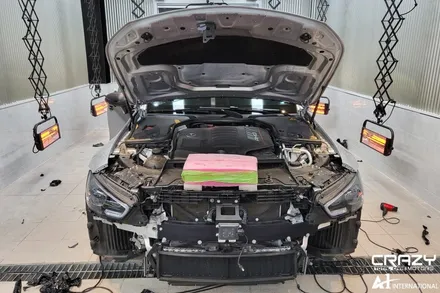 벤츠 AMG GT4 43 락그레이 전체랩핑 / 대구랩핑 / 대구 수성구 중동