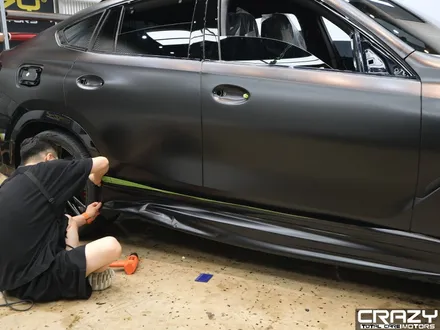 대구 BMW X6 전체 무광 랩핑 3M 2080 사틴 블랙 시공후기 / 대구 수성구 중동